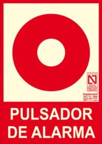 cartell pulsador incendis